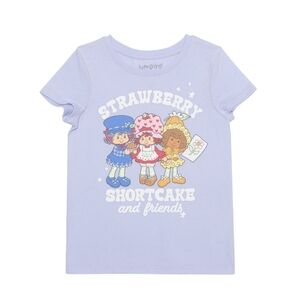 🌻 NWT Strawberry Shortcake & Friends Sparkle Graphic Tee size 7 🍓